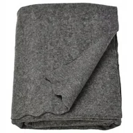 Koce - IKEA DAGGKAPOR Pled, ciemnoszary, 130x170 cm KOCYK - miniaturka - grafika 1