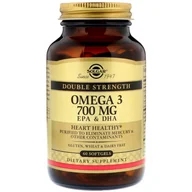 Suplementy naturalne - Solgar Double Strength Omega 3 700Mg Epa&Dha 60Caps - miniaturka - grafika 1