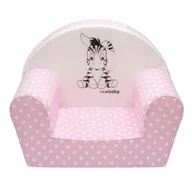 Krzesła obrotowe dla dzieci - Dziecięcy Fotelik New Baby Zebra Jasno Różowy - miniaturka - grafika 1