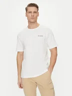 Koszulki męskie - Columbia T-Shirt Barton Springs™ 2058331 Biały Regular Fit - miniaturka - grafika 1