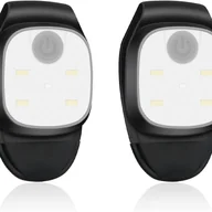 Latarki - Zestaw 2 latarek czołowych LED z klipsem, bez użycia rąk, wodoodporna lampa, 4 tryby oświetlenia, latarki czołowe do biegania, c - miniaturka - grafika 1