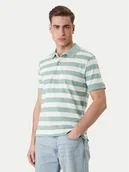 Koszulki męskie - Guess Jeans Polo M6GP00 KCOT1 Zielony Regular Fit - miniaturka - grafika 1