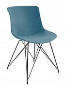 Krzesła - UniqueMeble Krzesło do jadalni, salonu, easy br, jasny niebieski - miniaturka - grafika 1