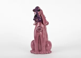 Ceramiczna skarbonka Pies różowy - Skarbonki - miniaturka - grafika 1