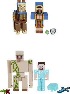 Figurka Mattel MINECRAFT FIGURKA PODSTAWOWA 2PAK AST GTT53 WB4 - Figurki dla dzieci - miniaturka - grafika 1
