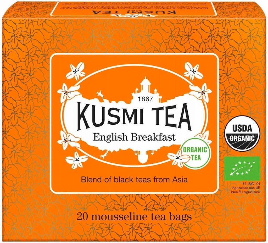 Kusmi Tea - czarna herbata liściasta - English Breakfast -20 szt.(saszetki)