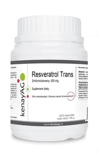 Kenay A.G Resweratrol trans - zmikronizowany 100 mg 300 kapsułek 5900672151800 - Suplementy diety - miniaturka - grafika 1