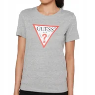 Koszulki i topy damskie - Guess t-shirt damski szary koszulka bawełniana W1RI00I3Z11-SHGY M - miniaturka - grafika 1