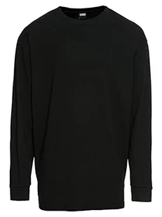 Urban Classics Męska koszulka z długim rękawem Boxy Heavy Longsleeve, czarny (Black 00007), XXL - Koszulki męskie - miniaturka - grafika 1