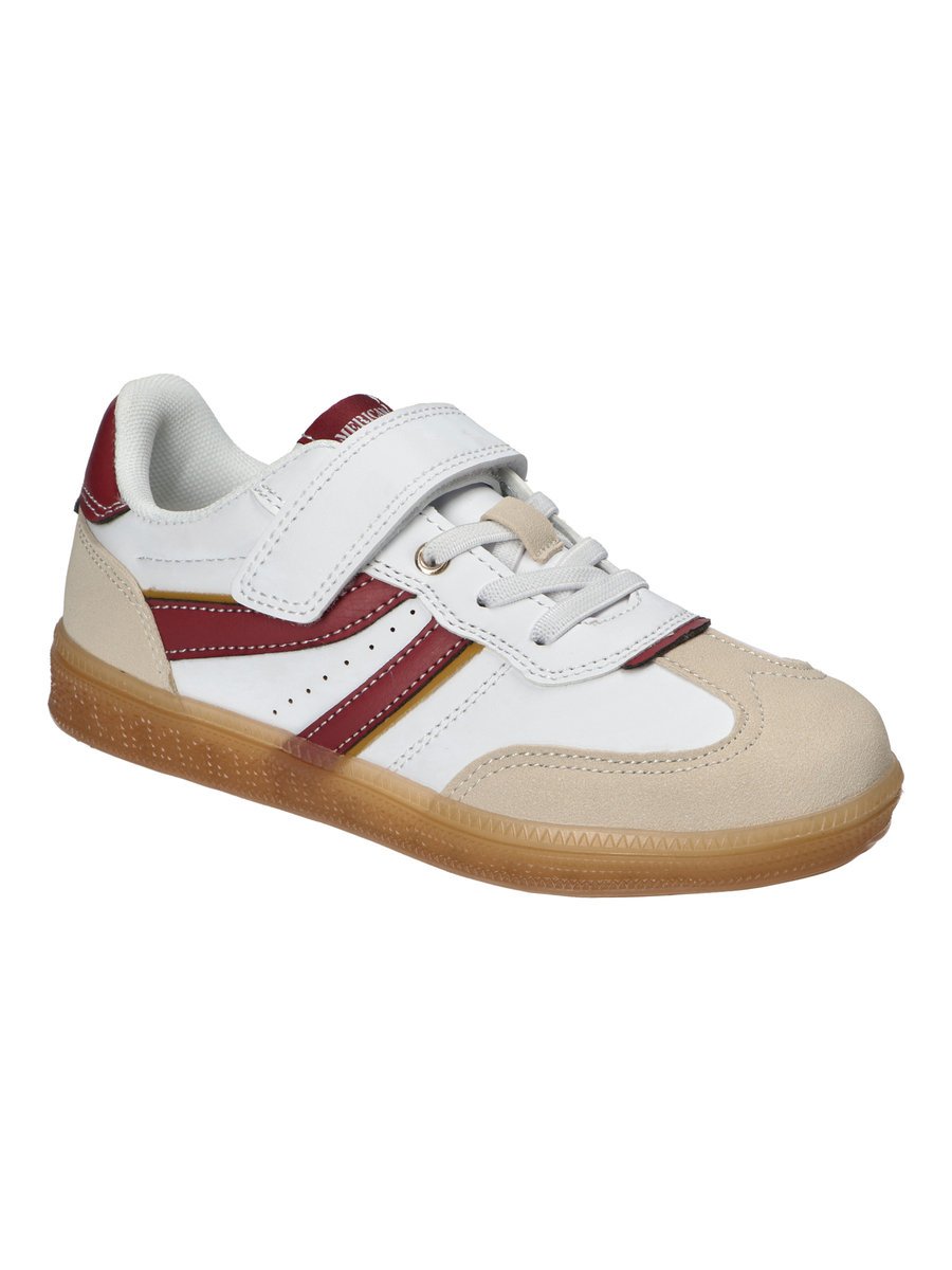 Dziewczęce sneakersy na rzep burgund American Club r.34