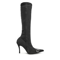 Kozaki damskie - Kozaki Diesel D-Venus Kb D Y03366 P6901 T8013 Czarny - miniaturka - grafika 1