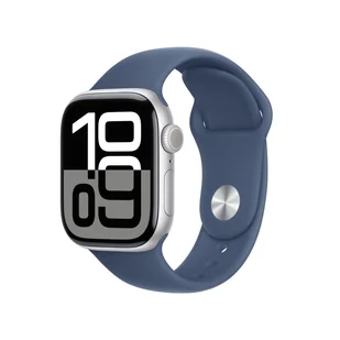 Apple Watch 10 GPS 42mm z aluminium srebrnym pasek sportowy S/M Niebieski - Smartwatch - miniaturka - grafika 2