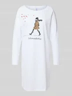 Bielizna nocna - Koszula nocna z nadrukiem z motywem model ‘Schmusekatze’ - miniaturka - grafika 1