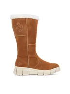 Kozaki damskie - Rieker Kozaki X3455-24 Brązowy - miniaturka - grafika 1