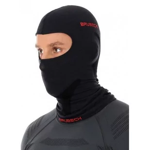 BRUBECK, Kominiarka wełniana, KM10370, czarny, rozmiar L/XL - Czapki damskie - miniaturka - grafika 1