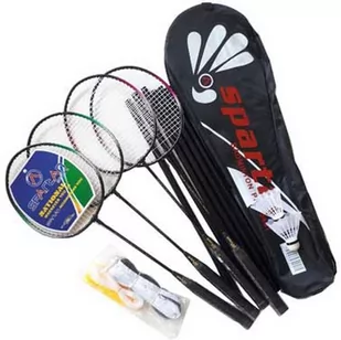 Spartan Zestaw do badmintona 5W1 słupki siatka rakiety lotki pokrowiec PRO 500 1054414 - Badminton - miniaturka - grafika 1