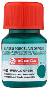 Farba Do Szkła I Ceramiki Glass & Porcelain Opaque 30 Ml Emerald Green 6023, Art Creation - Farby i media malarskie - miniaturka - grafika 1