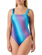 Stroje kąpielowe - sloggi Shore Damski kostium kąpielowy Fornillo One Piece, Turquoise - Dark Combination, M - miniaturka - grafika 1