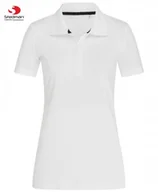 Koszulki i topy damskie - Damska Koszulka POLO Bez Nadruku STEDMAN 9150 Wysoka Jakość BIAŁA Rozm: L - miniaturka - grafika 1