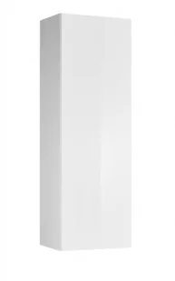 Szafka łazienkowa wisząca, słupek, Sofia, 38x30x115 cm, biały, połysk - Szafki łazienkowe - miniaturka - grafika 1