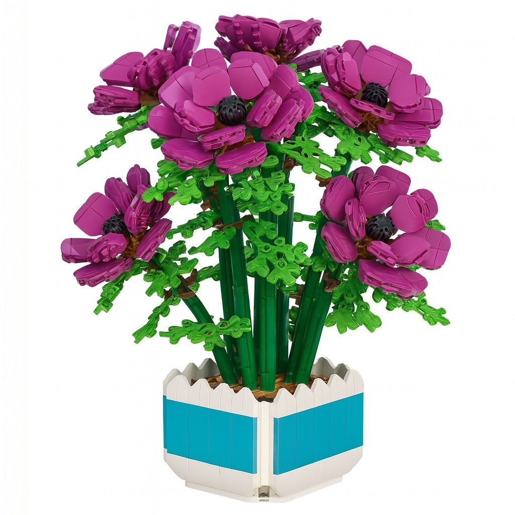 Klocki konstrukcyjne kwiaty w doniczce Actiniaria 1067 el. 101-12