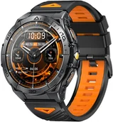 Smartwatch - GlacierX Dash Black GX-DC71 Czarno-pomarańczowy - miniaturka - grafika 1