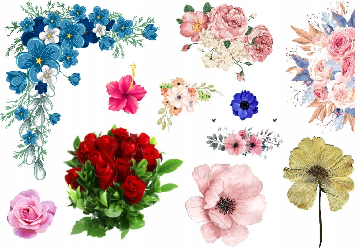 TATUAŻE ZMYWALNE DLA DZIECI KWIATKI SMOKA DUŻO GRAFIK