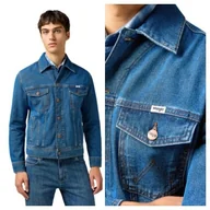 Kurtki męskie - Kurtka Męska Wrangler Classic Jacket Jeansowa Stonewash Regular Fit M - miniaturka - grafika 1