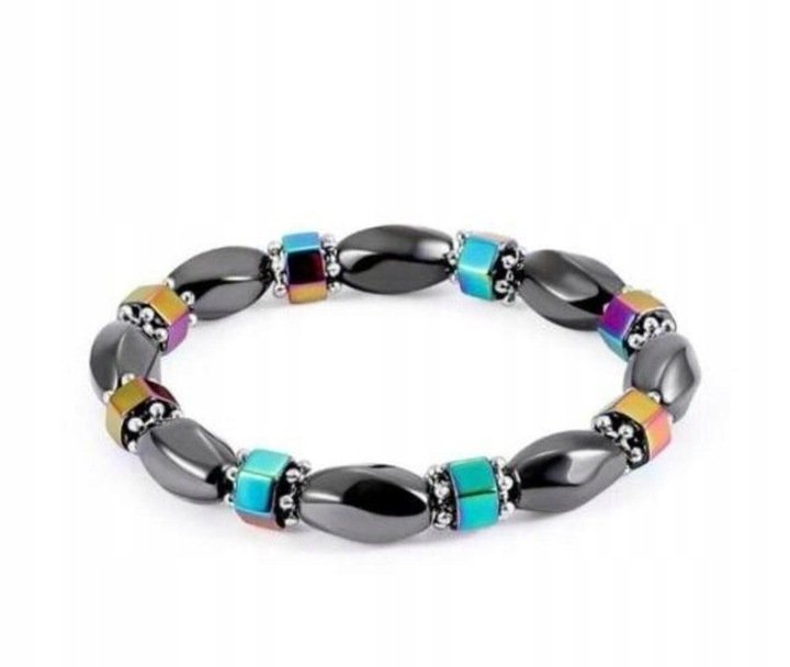 BRANSOLETKA ZDROWOTNA MAGNETYCZNA HEMATYT!