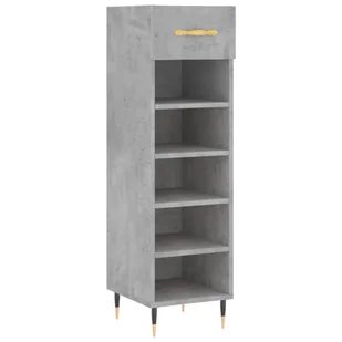 vidaXL Szafka na buty betonowa szara 30x35x105 cm materiał drewnopochodny - Szafki na buty vidaXL Szafka na buty betonowa szara 30x35x105 cm materiał drewnopochodny - Szafki na buty - miniaturka - grafika 1
