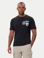 Koszulki męskie - Napapijri T-Shirt S-Montepiana NP0A88SV Czarny Regular Fit - miniaturka - grafika 1