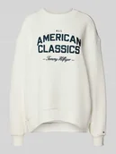 Bluzy damskie - Bluza o kroju relaxed fit z froty z mieszanki bawełny - miniaturka - grafika 1