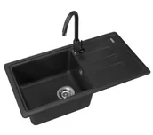 Zlewozmywaki z baterią - Franke Bliss BSG 611-78 Onyx + bateria Pola Onyx - miniaturka - grafika 1