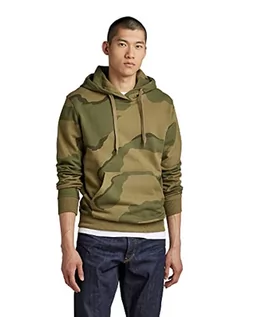 Bluzy męskie - G-STAR RAW Męska bluza z kapturem, wielokolorowa (Smoke Olive Desert camo D325-D936), M, Wielokolorowy (Smoke Olive Desert Camo D325-d936), M - grafika 1