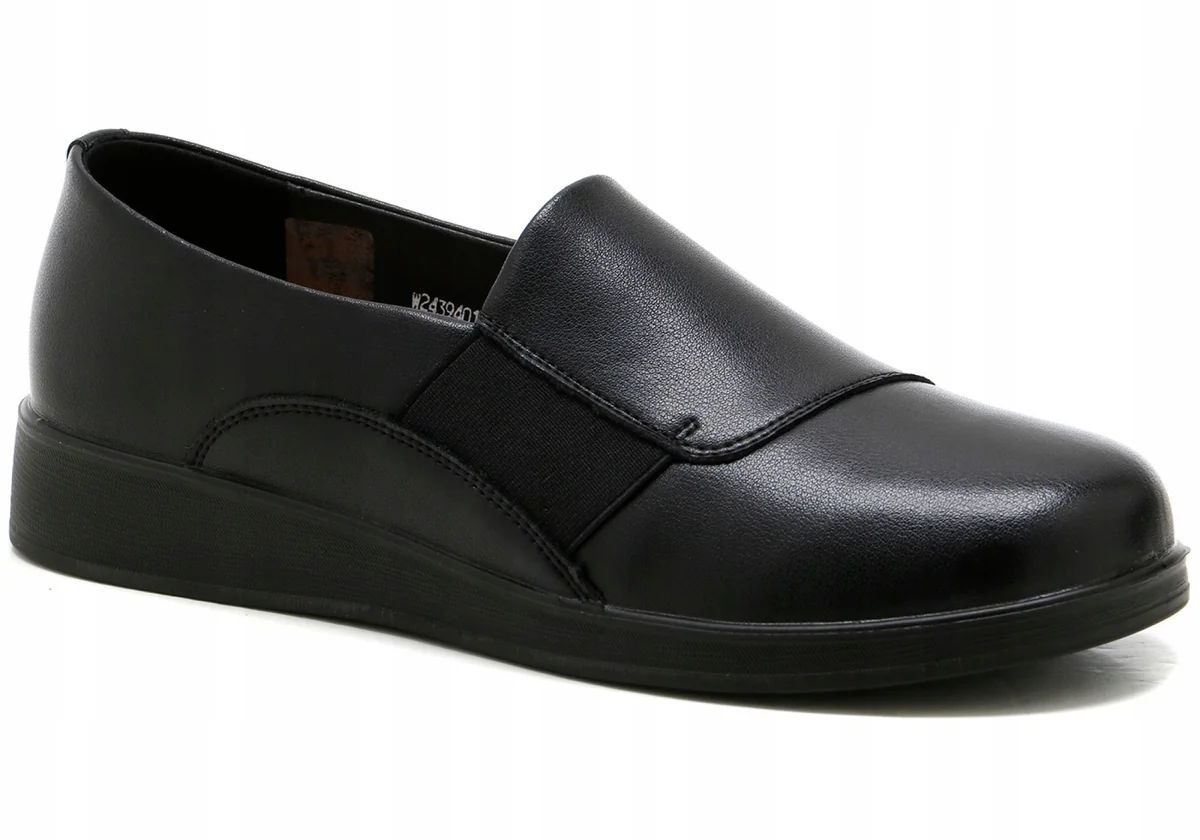 Buty Damskie Półbuty LORETTA VITALE W2439401 CZARNE ROZ.40