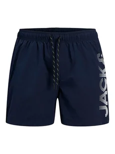 Jack & Jones Szorty kąpielowe "Maui" w kolorze granatowym - Kąpielówki męskie - miniaturka - grafika 1