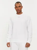 Bluzy męskie - Calvin Klein Bluza Nano Logo K10K112870 Biały Regular Fit - miniaturka - grafika 1