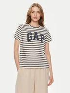 Koszulki i topy damskie - Gap T-Shirt 871061-00 Beżowy Regular Fit - miniaturka - grafika 1