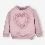 Bluzy dla dziewczynek - Bluza dziewczęca z dzianiny dresowej Pandamello - miniaturka - grafika 1