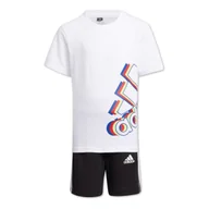 Kombinezony dla dzieci - Koszulka + spodenki komplet dziecięcy Adidas Logo bawełniany-116 - miniaturka - grafika 1