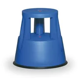 Pozostałe wyposażenie warsztatu - PARTNER B2B Taboret biurowy mobilny plastikowy, niebieski 6000-5 - miniaturka - grafika 1