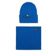 Czapki dla dzieci - Komplet czapka i komin Harry Potter ACCCS-AW24-243WBHP Granatowy - miniaturka - grafika 1