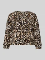 Bluzy damskie - Bluza o kroju relaxed fit z mieszanki bawełny - miniaturka - grafika 1