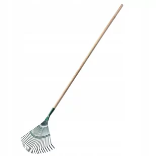 Grabie Do Liści Trawy Z Drutu Z Trzonkiem 43 Cm - Grabie i motyki - miniaturka - grafika 1