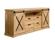 Komody - Komoda Dębowa Loftowa X-oak nr 4 - miniaturka - grafika 1