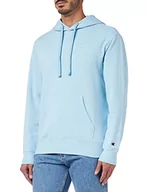 Bluzy męskie - Champion Męska bluza z kapturem, jasnoniebieski (Prb), M - miniaturka - grafika 1