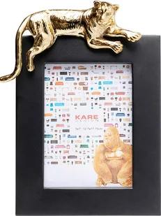 Kare Ramka "Relax Tiger" w kolorze czarnym na zdjęcia - 23,5 x 29 cm - Ramki na zdjęcia - miniaturka - grafika 1