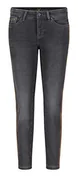 Spodnie damskie - MAC Jeans Dream Slim Chain Jeansy damskie, Czarny (Black Slight Use Wash D983), 23W / 29L - miniaturka - grafika 1