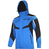 Odzież robocza - LAHTI PRO Kurtka softshell z kapturem i odpinanymi rękawami niebieska L40930 L - miniaturka - grafika 1