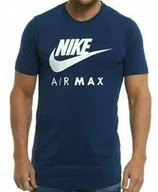 Koszulki męskie - Nike Koszulka Męska T-Shirt Sportowa Granatowa. S Bawełniana - miniaturka - grafika 1